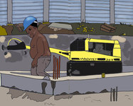 NYAMBADAO - ouvrier sur chantier